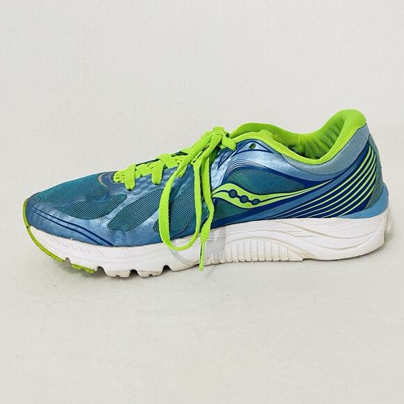 Saucony Kinvara 5 Womens 9.5 Running Shoes S10238-3 Blue Green Sneakers Trainers - Picture 3 of 12